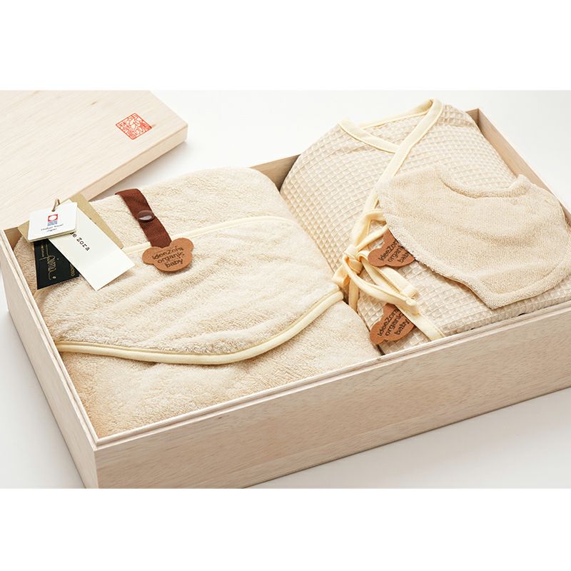idee Zora イデゾラ オーガニック ベビー ギフトセット 木箱入り 出産